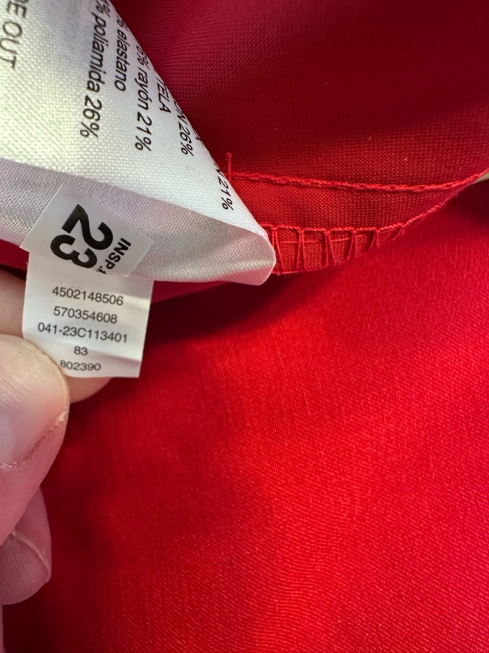 Chico’s So Slimming Brigitte Slim Leg Pants Red Ankle Beaded Hem Size 2R (12) - Picture 14 of 16